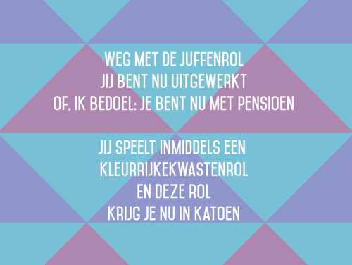 Een Ollekebolleke voor een gepensioneerde kleuterjuf
