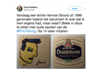 Kunstwerk Herman Brood ontdekt op zolder