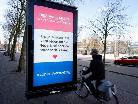 Applaus voor zorgemedewerkers