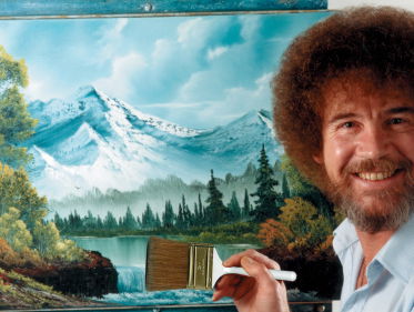 Eerste solo-tentoonstelling Bob Ross ter wereld