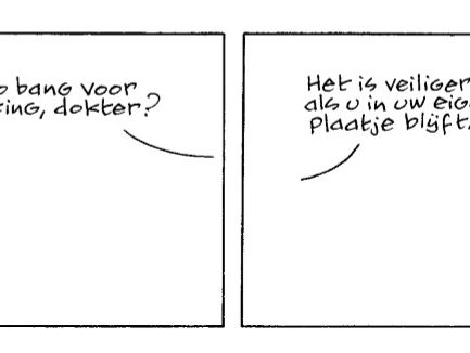 Peter de Wit (Sigmund) over stripalbum over corona