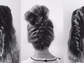 "Ons ochtendritueel: We eten een boterham en vlechten de haren."