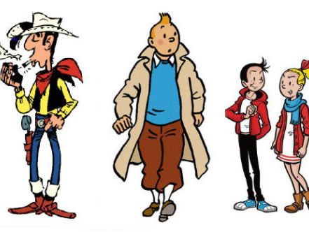 Luke, Kuifje, Suske en Wiske en het verhaal van De Vechtende Vriendjes