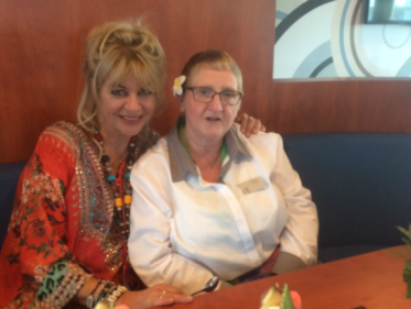 Manuela vaart mee met Vereniging de Zonnebloem in Enkhuizen