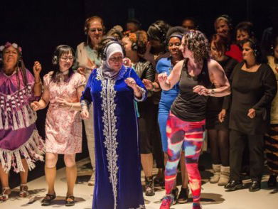 1000 vrouwen op het podium in Rotterdam