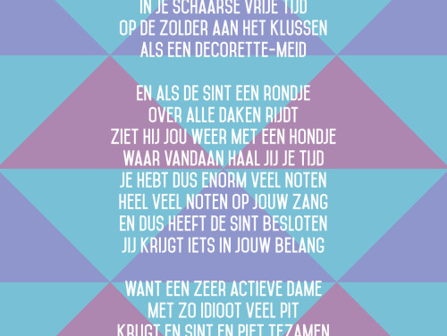 Klusser Corine krijgt een gedicht van haar man