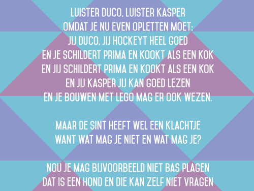 Kleinzonen Casper en Duco worden verwend door Oma Ton met een gedicht