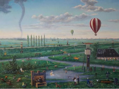 Izak Boom over zijn schilderij Het beloofde land