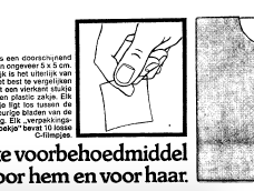 In 1972 is een nieuw voorbehoedsmiddel op de markt: C-film.