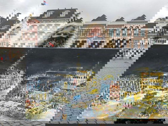 Kunstenares Marion Janssen exposeert haar schilderijen via mondkapjes!