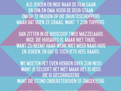 Jeroen en Inge krijgen een hilarisch gedicht van de dichtpieten