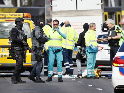 Schietincident in Utrecht, verslaggever ter plaatse