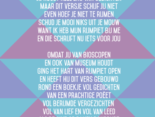 Wilma wil een gedicht voor haar dichtvriend Jan