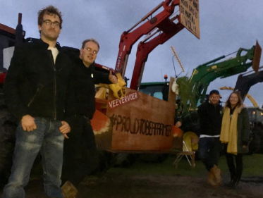 Boze boeren zijn opweg naar Den Haag