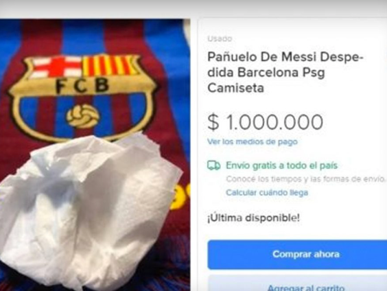Heeft het Drentse museum Vledder interesse in het tranen doekje van Messi van 1 miljoen euro?