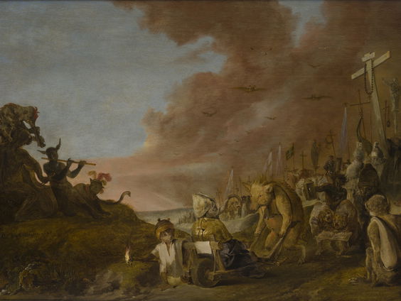 Van nu naar toen: 400 jaar oude spotprent