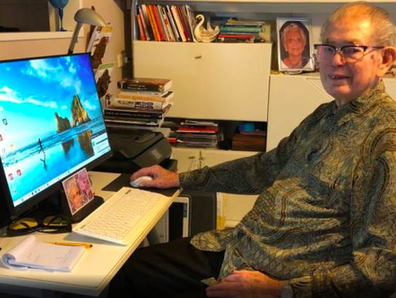 Loek Middel uit Rosmalen is 95 jaar en een voorbeeld voor de maatschappij!