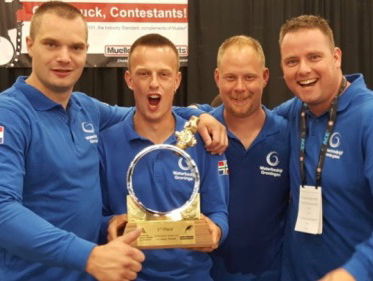 Pijpfitters van Waterbedrijf Groningen Wereldkampioen