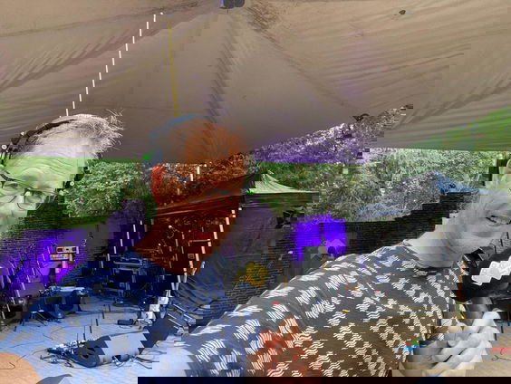 Bert Kranenbarg geniet van de sfeer bij het Vakantieconcert