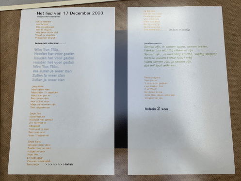 Maurits zoekt Wim, Ton en Titio uit het liedje