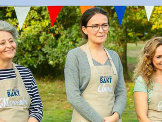 André van Duin en winnares Heel Holland Bakt