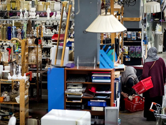 Gestolen spullen bij kringloopwinkels