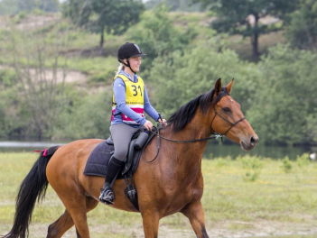 Linda rijdt de Mongol Derby