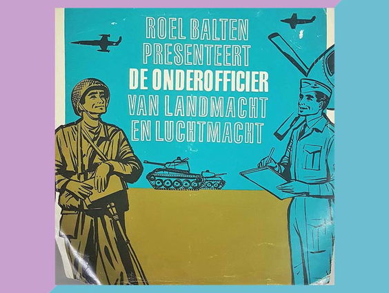 Onvergetelijk: Roel Balten met verzoekplaten voor de strijdkrachten