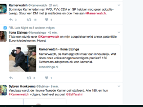 Kamerwatch: twitteraars volgen kamerleden