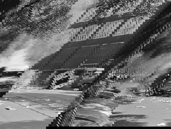 De Telegraafrellen domineren het nieuws in 1966