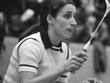Marjan Luesken is hét badminton talent van Nederland in 1971