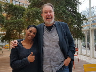 Edsilia Rombley op weg naar het Concertgebouw