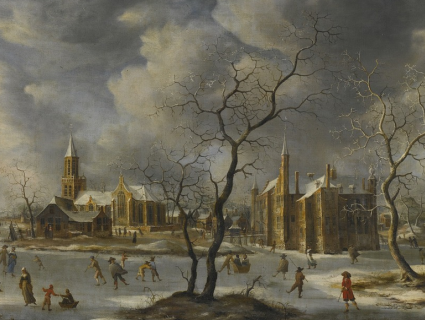 Hoe protestants is schaatsen op natuurijs?