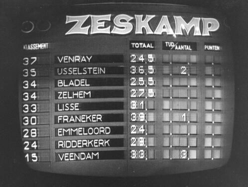 De finale van het NCRV-spektakelstuk de Zeskamp is op TV in 1972