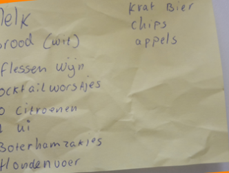 Boodschappen gedaan? Lever je boodschappenlijstje in voor het archief!