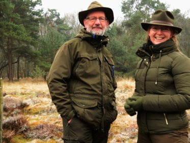 Terug in de tijd met Martine Dubois en collega boswachter Herman Veerbeek