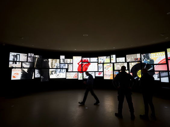 Als VIP bij de opening van The Rolling Stones 'Unzipped'