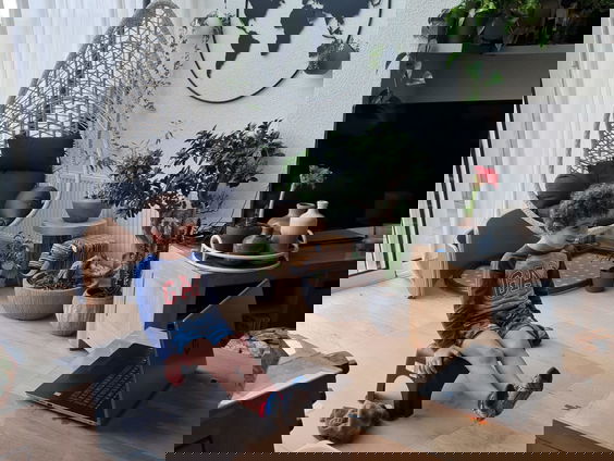 Zwemles op het droge