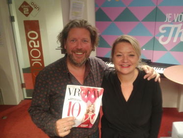 Hoofdredacteur Marieke 't Hart van VROUW te gast ivm 10-jarig bestaan