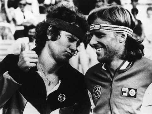 John de Greef over Tennismode in 1979