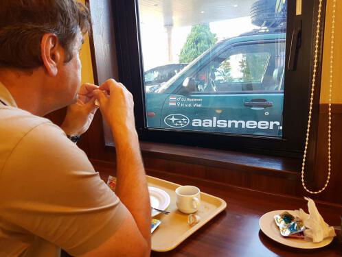 Dirk Jan heeft zijn auto teruggebracht