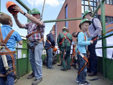 Rondneuzen op bouwplaatsen