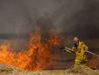 Israel staat in brand
