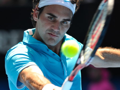 Federer kan zijn honderdste partij op Wimbledon winnen. Ook deze Nederlander versloeg hij er ooit.