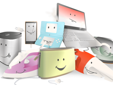 Postbezorgers halen oude elektrische apparaten op