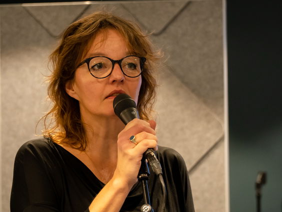 Sanne Wallis de Vries op het Volgspot Podium