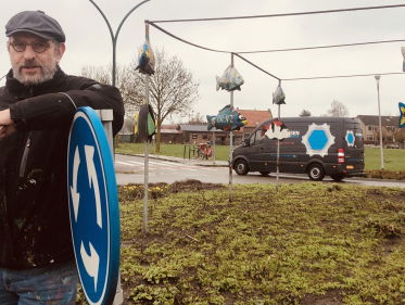 Vissenkunstwerk dreigt te verdwijnen