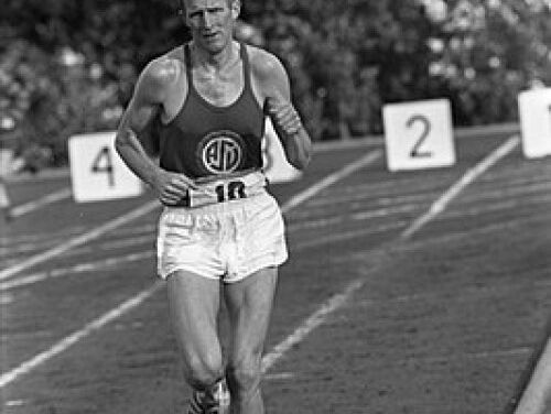 Aad Steylen winnaar NK hardlopen 1969