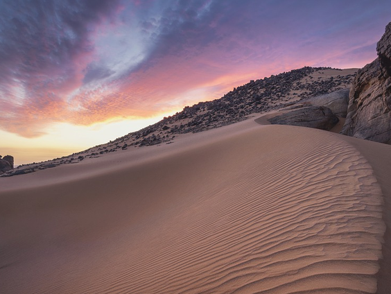 Leerling en leraar in de woestijn