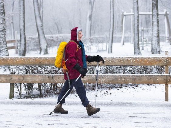 Kilometers door de sneeuw op je espadrilles